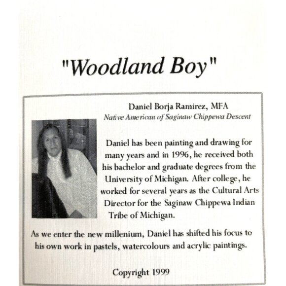 "Woodland Boy" by Daniel Ramirez Saginaw Chippewa Descent Artist - Picture 4 of 5